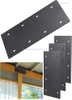  Metal Flat Straight Brace Bracket, 4'' X 2'' (L X W) Stainless Steel Mending Plate, Joining Bracket Wood Connectors for Furniture Corner Braces with Screws