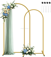 Wedding Arch Backdrop Stand And Cover Set of 2