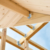 LU26 Black Face Mount Joist Hangers for Rafter Hurricane Ties Joist Hangers, Tie Brackets for Floor Deck And Ceiling Trusses