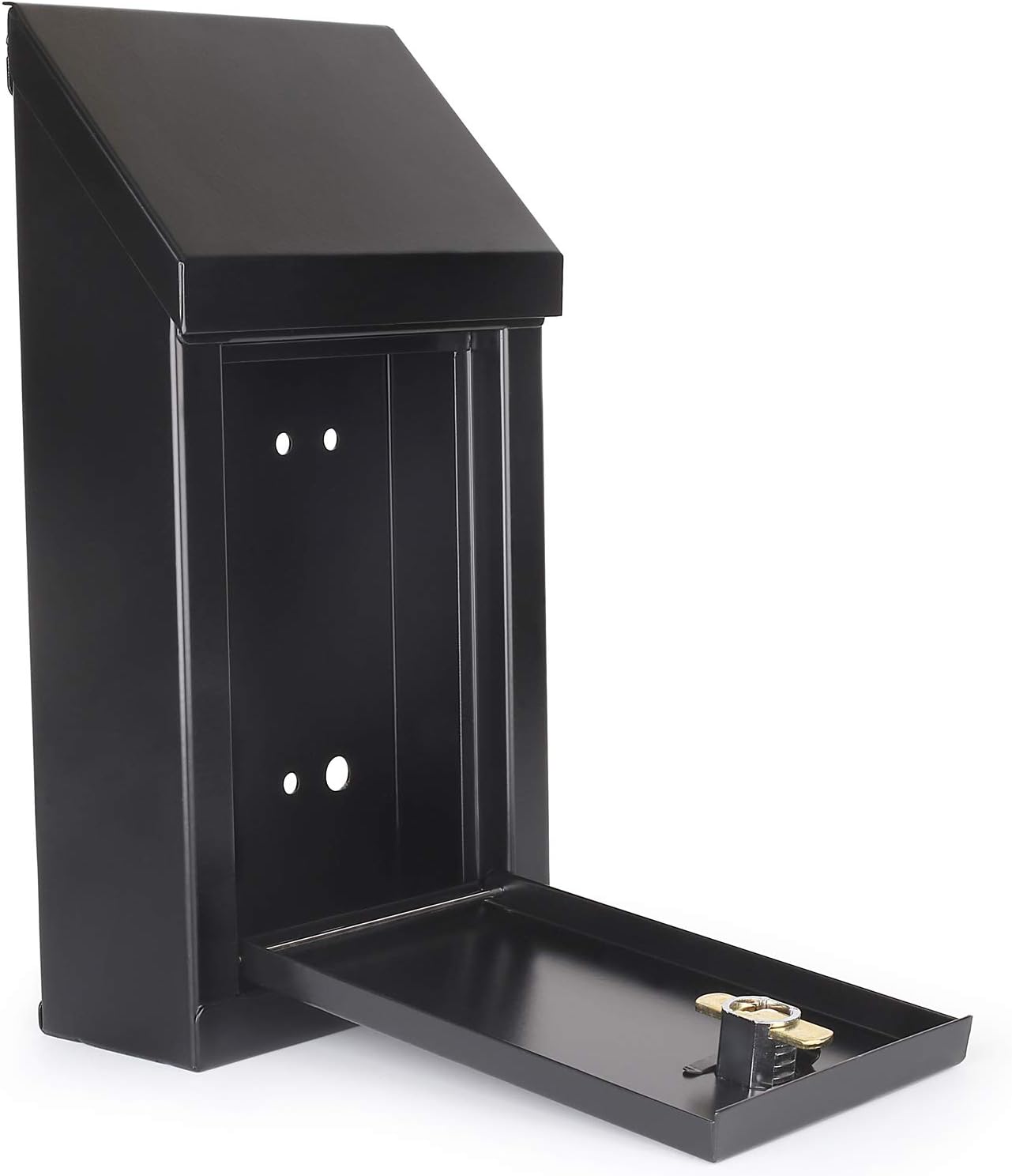 Metal Durable Powder Coated Donation Box Wall Mounted Mailbox
