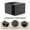Heavy Duty Powder Coated Workbench Bracket Kit 4 Pcs Right Angle Corner Brackets DIY Custom Workbenches Tables