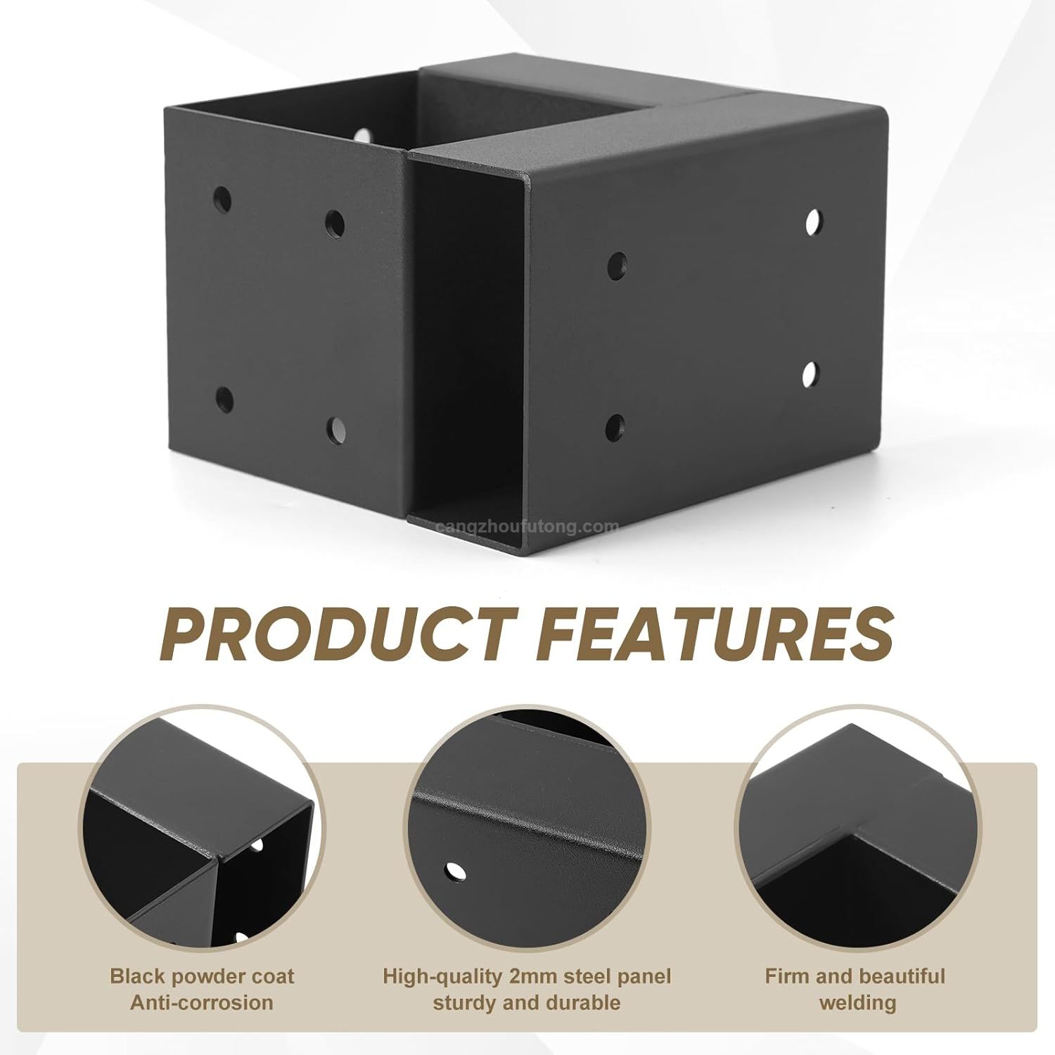 Heavy Duty Powder Coated Workbench Bracket Kit 4 Pcs Right Angle Corner Brackets DIY Custom Workbenches Tables