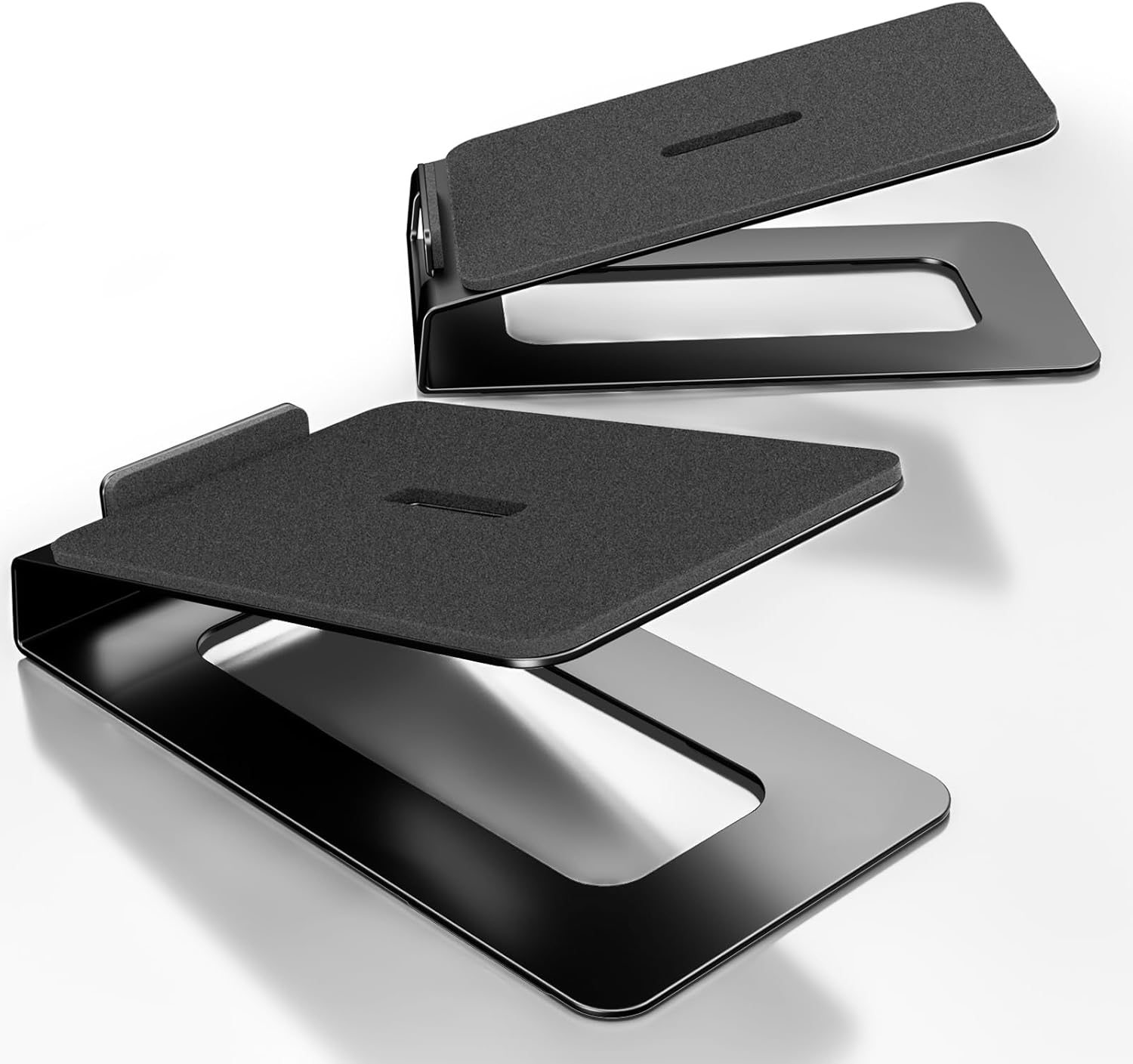 Heavy Duty Desk Speaker Stands Bracket for Bookshelf Speakers Riser Anti-Vibration Pads Space-Saving Audio Stands PC Speakers