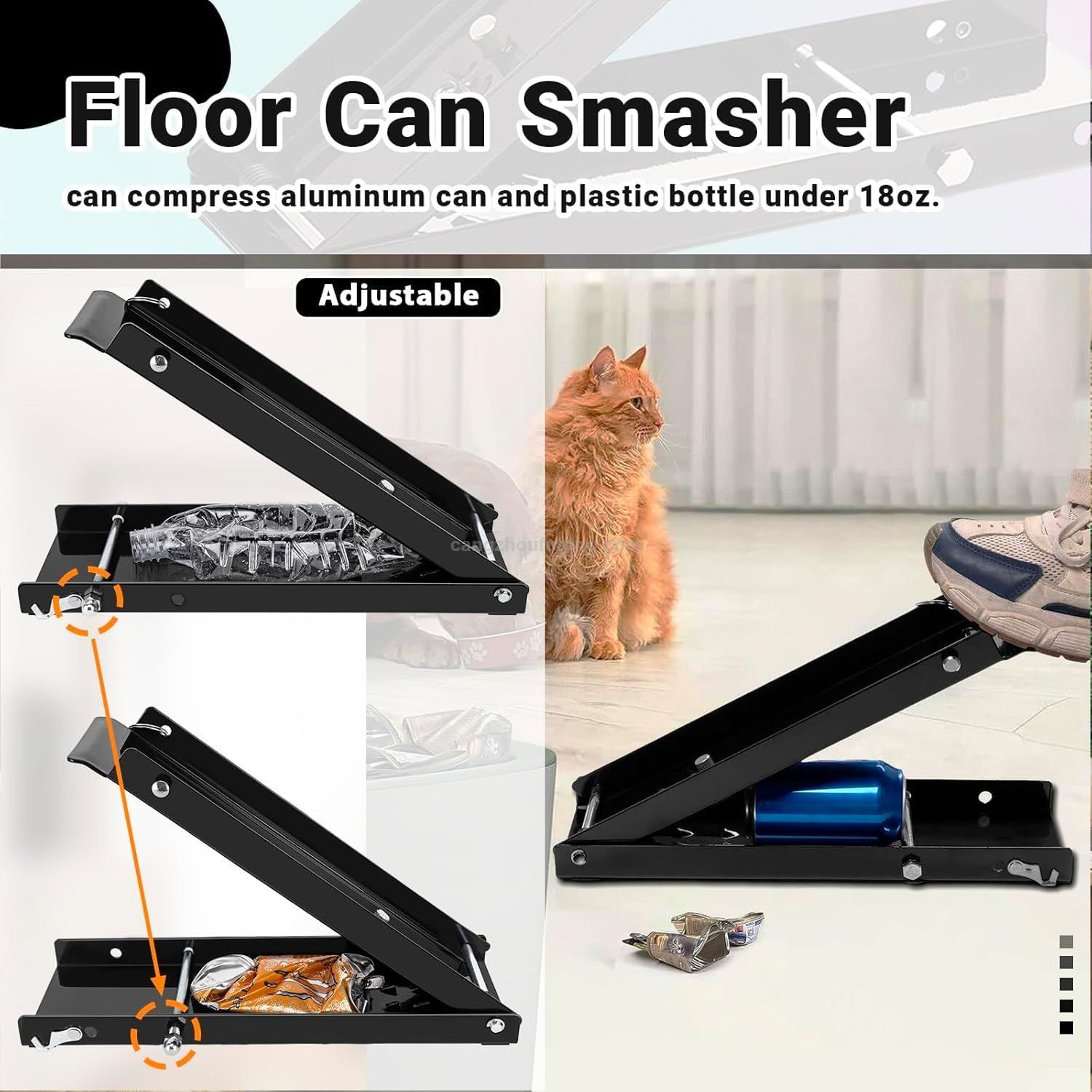 Foot Can Crusher for Recycling Heavy Duty Floor Can Crusher Smasher for Soda