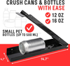 Metal No Wall Mounting Can Crusher 12 & 16 Oz. Folding Flat Easy Storage for Trash Beer Soda Waste
