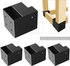 Heavy Duty Powder Coated Workbench Bracket Kit 4 Pcs Right Angle Corner Brackets DIY Custom Workbenches Tables