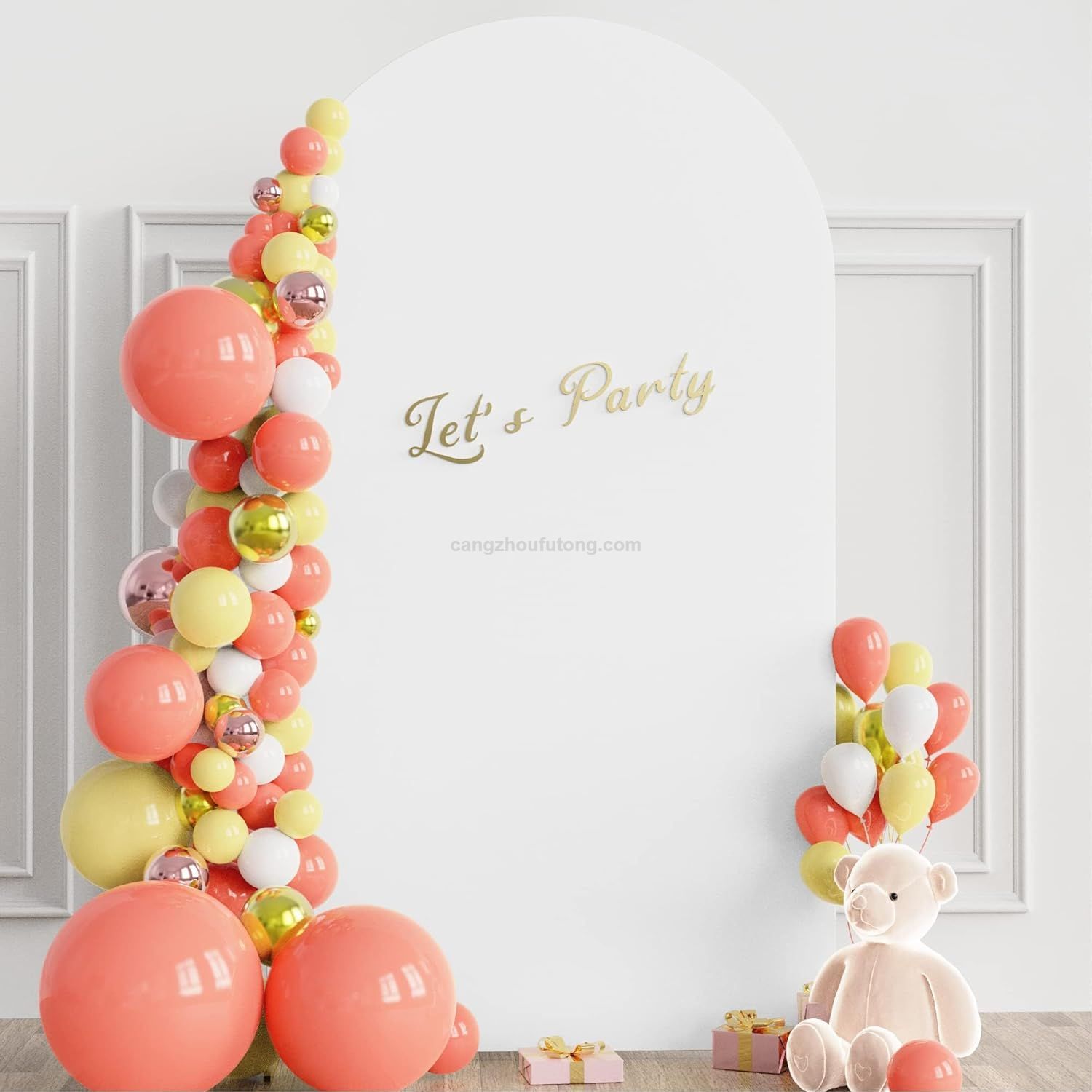 Metal Arch Backdrop Stand, Set of 2 (7.2ft/6ft), Wedding Arch Stand