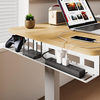 Under Desk Cable Management Tray Wire Cord Organizer for Standing Desk or Table Power Strip Holder