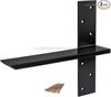 （2-Pack ）Free Hanging T Shelf Bracket, Solid Heavy Duty Steel Knee Wall Hidden Granite Countertop Support Floating Bracket Hardware, Universal ,12 Inch , DIY Projects 