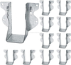 LU26 Black Face Mount Joist Hangers for Rafter Hurricane Ties Joist Hangers, Tie Brackets for Floor Deck And Ceiling Trusses
