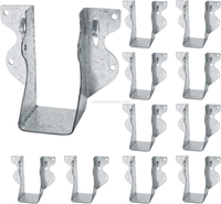 LU26 Black Face Mount Joist Hangers for Rafter Hurricane Ties Joist Hangers, Tie Brackets for Floor Deck And Ceiling Trusses
