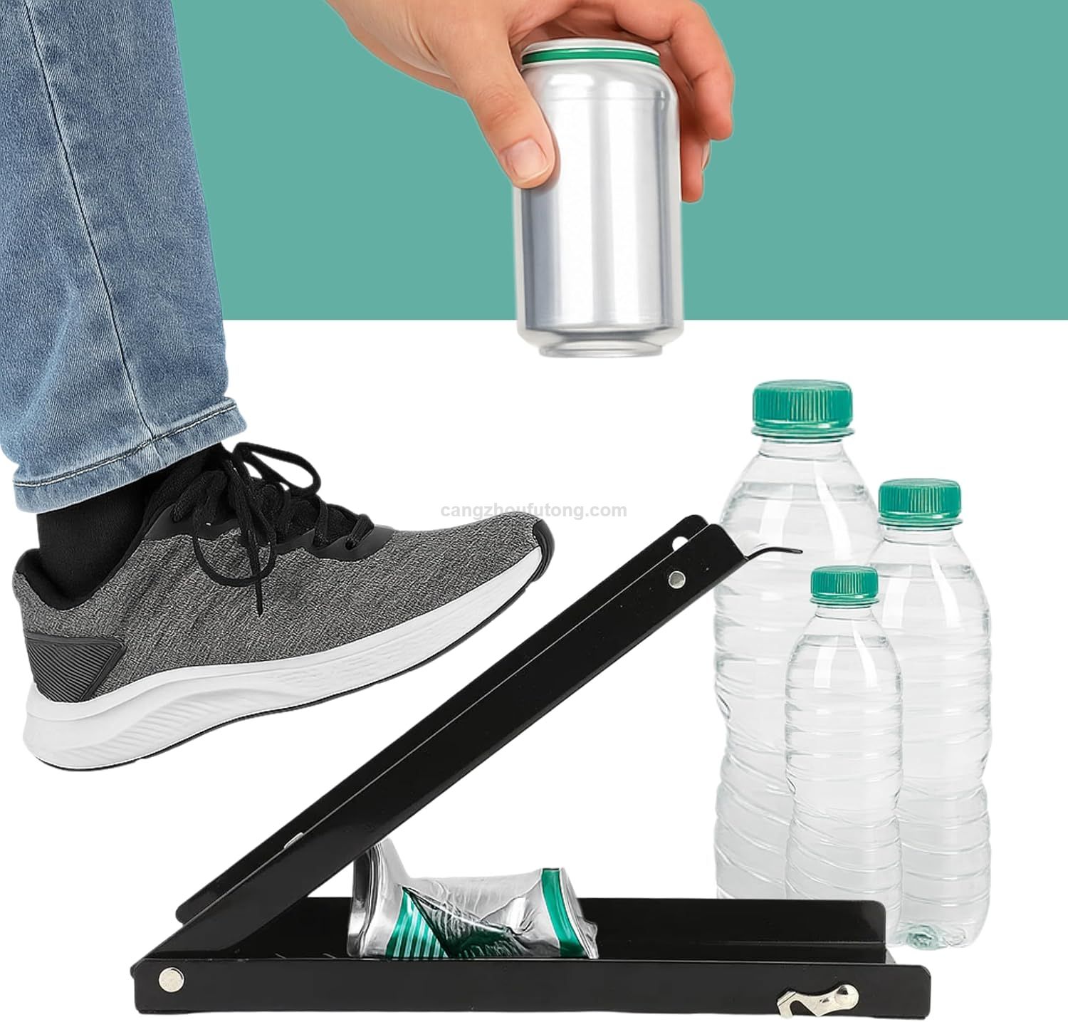 Foot Can Crusher for Recycling Heavy Duty Floor Can Crusher Smasher for Soda