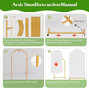 7.2ft, 6.6ft, 6ftArch Backdrop Stand And Cover Set,Arch Stand