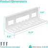 Under Desk Cable Management Tray Wire Cord Organizer for Standing Desk or Table Power Strip Holder