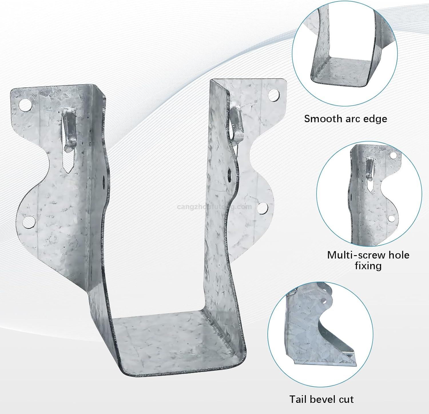 Galvanizing Face Mount Joist Hanger for Wood Posts, Hurricane Rafter Ties Clips, 2x6 Brackets for Floor Deck And Ceiling Trusses, Lumber Beam Connectors