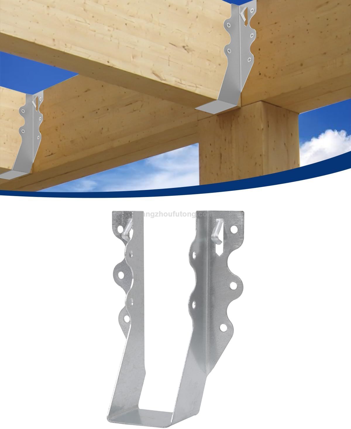Face Mount Joist Hangers Hurricane Ties for Rafters Tie Brackets for Floor Deck And Ceiling Joists