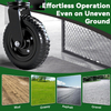 8 Inch Heavy Duty Gate Wheel Spring Loaded Caster with 360 Rotation for Metal And Wooden Gates