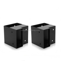 Heavy Duty Steel Workbench Bracket Kit 4-Pack 3-Way Right Angle Corner Brackets Screws for 2x4 Wood
