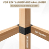 Heavy Duty Steel Workbench Corner Brackets Shelving Hardware Kit DIY Kit Powder Coated Fits 2x4 Wood