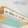 Under Desk Cable Management Tray Wire Cord Organizer for Standing Desk or Table Power Strip Holder
