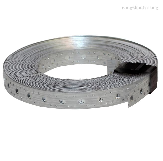 Heavy Duty Perforated Steel Hanger Strap Fixing Band for Pipe Cable Support