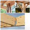 2x6 Joist Hangers for Wood Face Mount Joist Hanger Hurricane Tie Brackets for Deck, Floor, Ceiling, Roofs