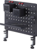 Desk Clamp On Pegboard with 16 Inches Organizer Shelf
