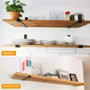 Heavy Duty Black Powder Coated Industrial Rustic Metal Wall Shelf Brackets for Scaffold Boards