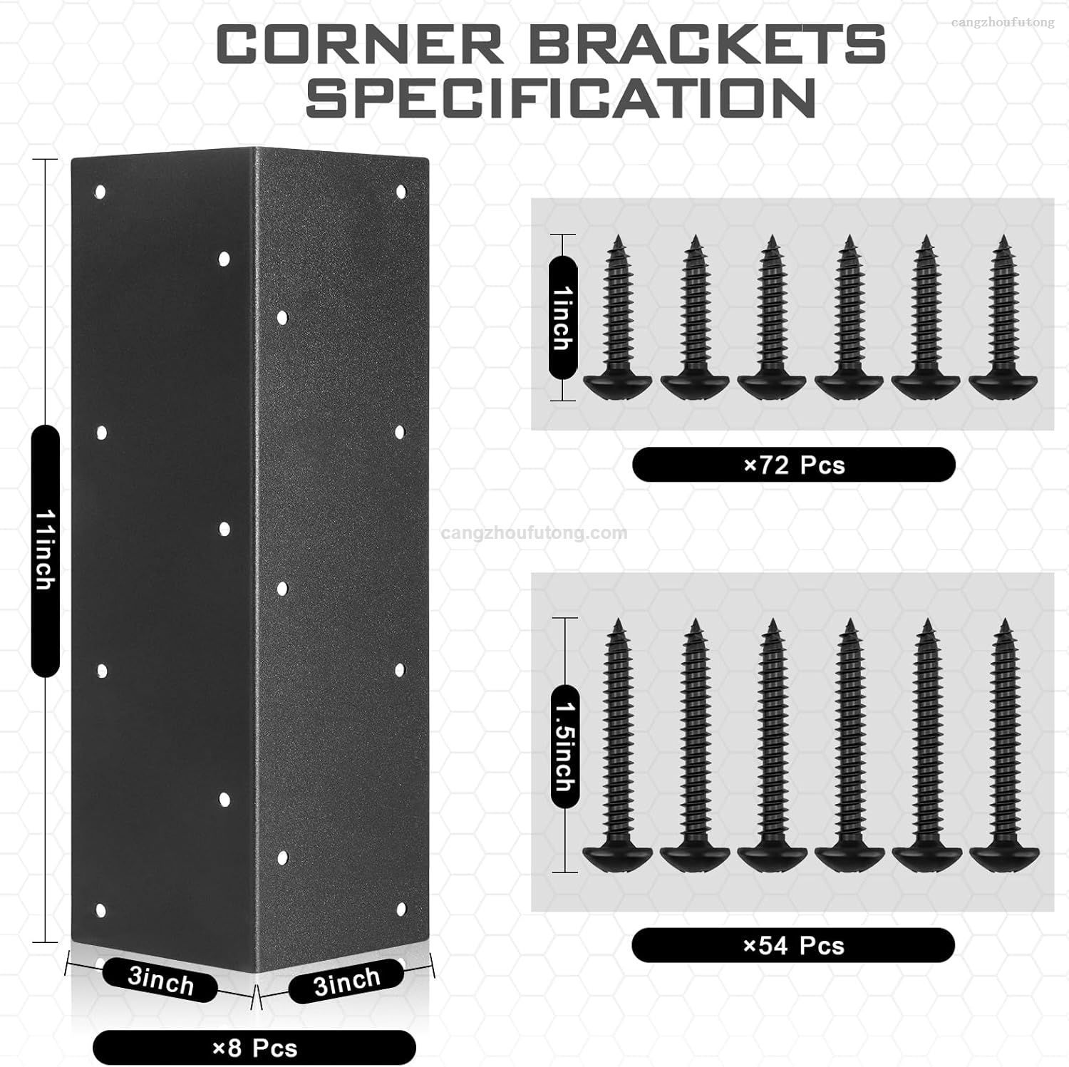 DIY Wooden Raised Garden Bed Kit Corner Brackets 12 Inch Metal Frame Support Hardware