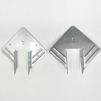 Hurricane Tie for 2x4 Post Heavy Duty Joist Hangers for Roofing Trusses Wood Timber Steel Connectors