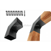 Pergola DIY Bracket Kits 2-Way L Shaped Corner Brackets for 6"x6" Lumber Outdoor Pergola Proch Bracket