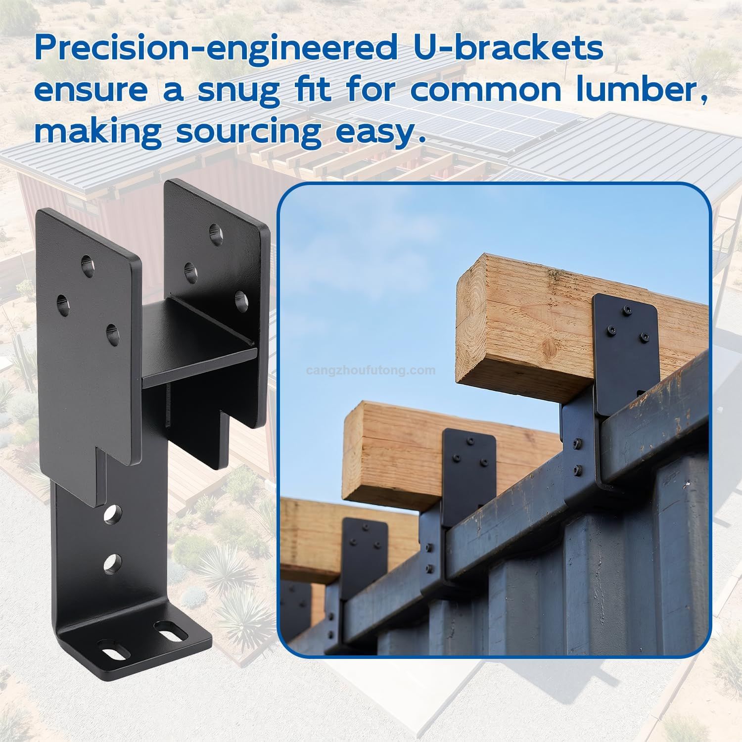 20 Foot Shipping Container Roof Brackets Fits Wood Truss Brackets for Shipping Containers