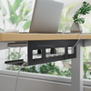 Under Desk Cable Management Tray 15.7'' Screw-Mount Steel Rack Easy under-table mounting cables organizer