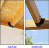 LU26 Black Face Mount Joist Hangers for Rafter Hurricane Ties Joist Hangers, Tie Brackets for Floor Deck And Ceiling Trusses