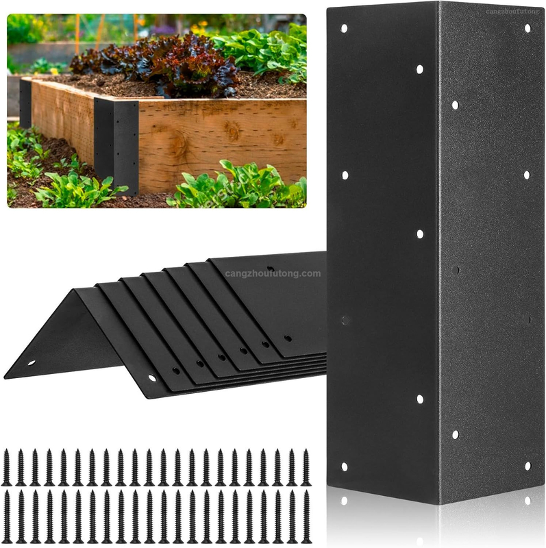 12 Inch Raised Garden Bed Corner Brackets Heavy Duty Metal Bracket for DIY Wooden Planter Box
