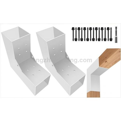 DIY 90° Right Corner Brackets for Gazebos Patios Porchs Log Cabins 4"x4" L-Shaped Pergola Bracket