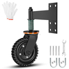 8 Inch Heavy Duty Gate Wheel Spring Loaded Caster with 360 Rotation for Metal And Wooden Gates